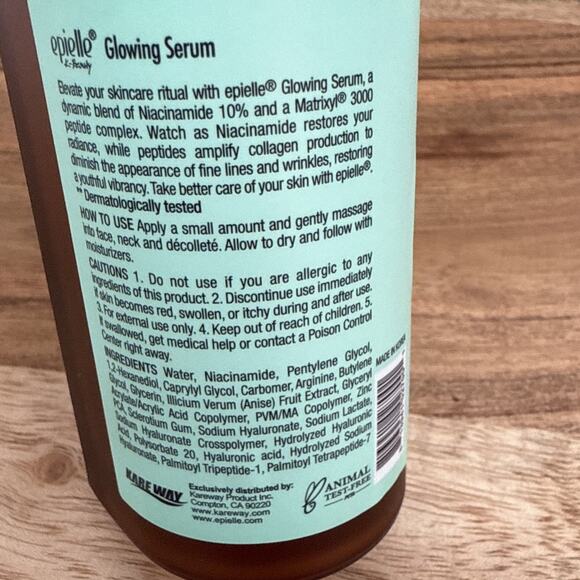 EPIELLE K- Beauty Complex Niacinamide 10% Serum | Matrixyl 3000, Peptide 3.0 oz - Picture 8 of 13
